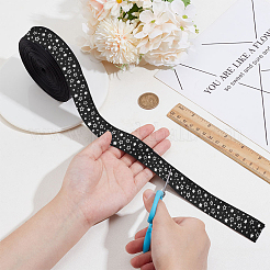 25 Yards Polyester-Ripsband mit Sterndruck&nbsp;OCOR-PH0004-09