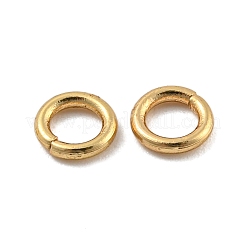 304ステンレス鋼のはんだ付けされた閉じた丸カン  ラウンド  ゴールドカラー  18ゲージ  5x1mm  内径：3mm&nbsp;STAS-E482-15A-G