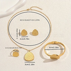 Комплекты из браслета-слезинки из нержавеющей стали в корейском стиле PA5518