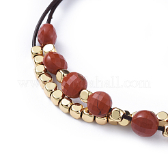 Коровьей кожаные браслеты шнура BJEW-JB04494-04