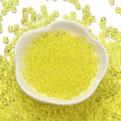 Стеклянные бусины прозрачных цветов&nbsp;SEED-C001-02A-07