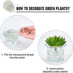 Perle di vetro trasparente&nbsp;GLAA-FH0001-14