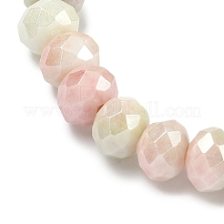 Женские эластичные браслеты из граненого стекла rondelle цвета ab&nbsp;BJEW-PH01820-07