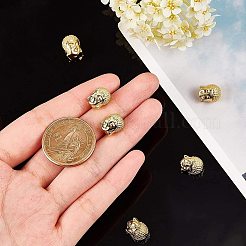 Латунные бусины&nbsp;KK-AR0001-21G