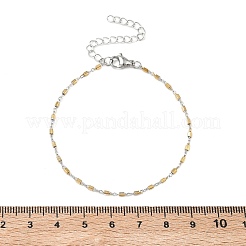 Armbänder mit quaderförmigen Gliederketten aus Edelstahl 304 für Damen&nbsp;BJEW-G790-04GP