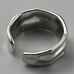 Текстурированные открытые манжеты из сплава для женщин&nbsp;RJEW-WH0003-32P