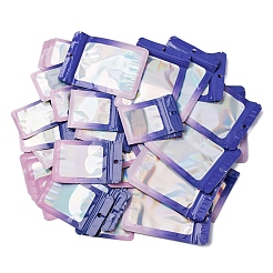 60 шт. 6 стиля прямоугольные блестящие голографические ПВХ пакеты с застежкой-молнией&nbsp;ABAG-FP0001-06B