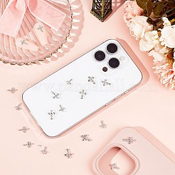 40 шт. 2 стиля кабошонов из цинкового сплава со стразами&nbsp;FIND-CP0002-11