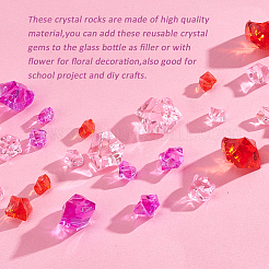 510шт 9 стиля прозрачные акриловые бусины OACR-GA0001-06