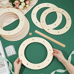 12 Stück unbehandelte Holzanhänger&nbsp;DIY-OC0016-10A