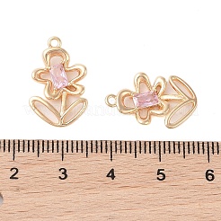 Латунь стекло кулоны KK-N254-50B-G