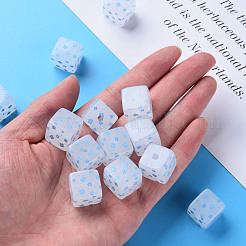 Окрашенные акриловые бусины  MACR-S374-11C-02