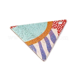 Boucles d'oreilles pendantes imprimées en feuille d'alliage géométrique&nbsp;PALLOY-E139-01G-06