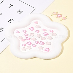 200шт 5 стиля прозрачные акриловые бусины TACR-FS0001-54A