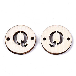 Необработанные соединители звеньев из натурального тополя WOOD-S045-140A-01Q