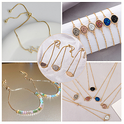 10 шт. регулируемый браслет-слайдер из нержавеющей стали 304/браслет-боло для изготовления AJEW-BBC0002-12