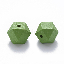 Perles de bois naturel peintes&nbsp;X-WOOD-Q040-020B-A05