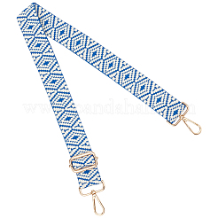 Rhombus-Muster Nylon Canvas Handtasche Gurtband Tasche Riemen&nbsp;FIND-CN0002-38B