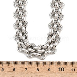 Цепочка пантеры из нержавеющей стали 304 толщиной 13.5 мм для женщин.&nbsp;LS-NJEW-G179-03P