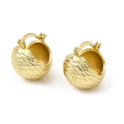 Круглые серьги-кольца из латуни EJEW-L261-027G