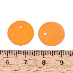 Sprühbemalte natürliche Capiz-Muschel-Scheibenanhänger&nbsp;BSHE-T014-02B