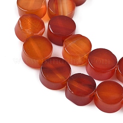 Натуральный красный агат бисер нитей G-M454-B08