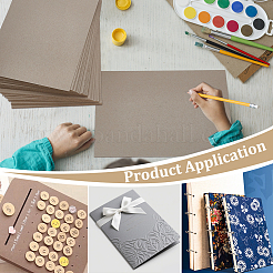 10 шт. пустых картонных досок для рисования и живописи&nbsp;AJEW-WH0248-949B