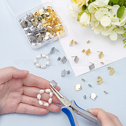 60 шт. 2 цвета фурнитура для сережек-гвоздиков из нержавеющей стали 304 STAS-UN0063-50