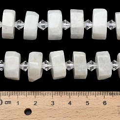 Бусины из натурального радужного лунного камня G-L642-H02-01