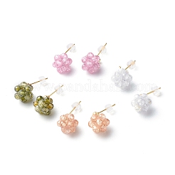 Collane con ciondolo in zirconia cubica e set di gioielli con orecchini a bottone&nbsp;SJEW-JS01211