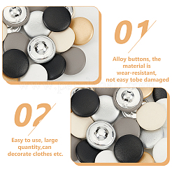 36 шт. двухцветные алюминиевые кнопки FIND-WR0011-57B