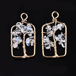 Pendentifs opalite&nbsp;G-T131-93B-01