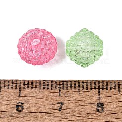 透明プラスチックビーズ  テクスチャーロンデル  ミックスカラー  10x9mm  穴：2.2mm  約1388個/500g&nbsp;KY-N025-65A
