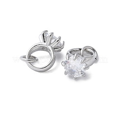 Латунные микро проложить кубического циркония подвески&nbsp;KK-C089-02P