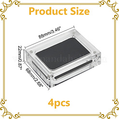 Акриловые упаковочные коробки с бриллиантами и магнитом&nbsp;CON-WH0105-14A