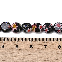 Ручной работы millefiori стеклянные бусины нитки&nbsp;LAMP-G166-17A-01