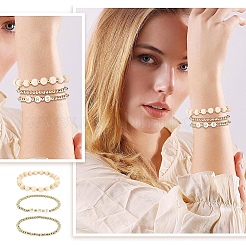 6шт. 3 стильных браслета со словом «миссис»&nbsp;BJEW-BC0002-06