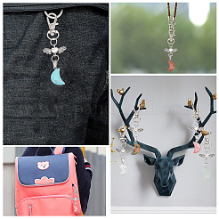 9шт 9 стильных подвесных украшения из драгоценных камней&nbsp;HJEW-CA0001-38