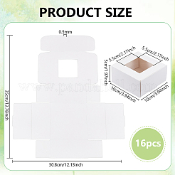 Бумажный ящик для хранения конфет&nbsp;CON-WH0084-95B