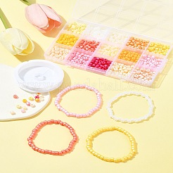 Наборы для изготовления браслетов из цейлонского стекла в виде колонны своими руками&nbsp;SEED-FS0001-37