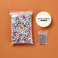 Комплекты ожерелий из эластичных браслетов своими руками&nbsp;DIY-YW0001-79