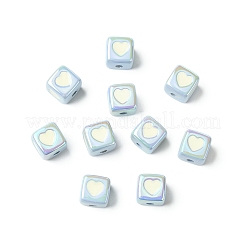 10 шт. непрозрачные акриловые эмалевые бусины&nbsp;ACRC-FS0001-02A