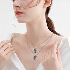 Комплект ожерелий с кулоном в виде бабочки&nbsp;JN1033B-1