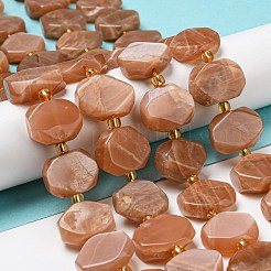 Натуральный Sunstone бисер пряди G-G072-A03-02