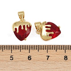 Латунь стекло амулеты&nbsp;KK-C095-04G