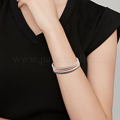 16шт. набор из 4-х цветных цепочек-змей из стальной проволоки BJEW-BC0001-23