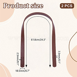 Nachahmung Ledertasche Griffe&nbsp;FIND-WH0043-05B