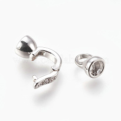 Латунные микро проложить кубического циркония раз за застежками KK-P164-05P