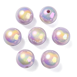 Placcatura uv perline acriliche iridescenti arcobaleno&nbsp;OACR-F004-08D