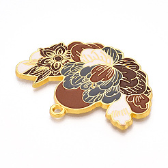 Подвески из эмалированного сплава с гальванопокрытием&nbsp;ENAM-N056-395B-G